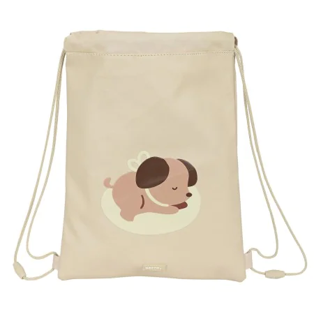 Bolsa Mochila con Cuerdas Safta Puppy Beige de Safta, Bolsas escolares - Ref: S4308415, Precio: 6,66 €, Descuento: %