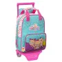 Mochila Escolar con Ruedas The Bellies 20 x 28 x 8 cm Morado Turquesa Blanco de The Bellies, Mochilas infantiles - Ref: S4308...