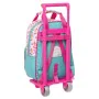 Mochila Escolar com Rodas The Bellies 20 x 28 x 8 cm Roxo Turquesa Branco de The Bellies, Mochilas infantis - Ref: S4308456, ...