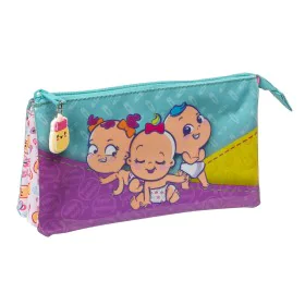 Triple Carry-all The Bellies Purple Turquoise White 22 x 12 x 3 cm by The Bellies, Pencil cases - Ref: S4308457, Price: 7,95 ...