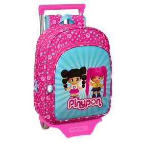 School Rucksack with Wheels Pinypon Blue Pink 26 x 34 x 11 cm by Pinypon, Children's Backpacks - Ref: S4308498, Price: 20,99 ...