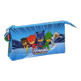 Dreifaches Mehrzweck-Etui PJ Masks Blau 22 x 12 x 3 cm von PJ Masks, Federmäppchen - Ref: S4308512, Preis: 7,95 €, Rabatt: %