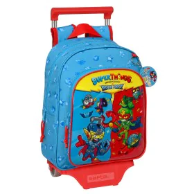 School Rucksack with Wheels SuperThings Rescue force 27 x 33 x 10 cm Blue by SuperThings, Children's Backpacks - Ref: S430854...