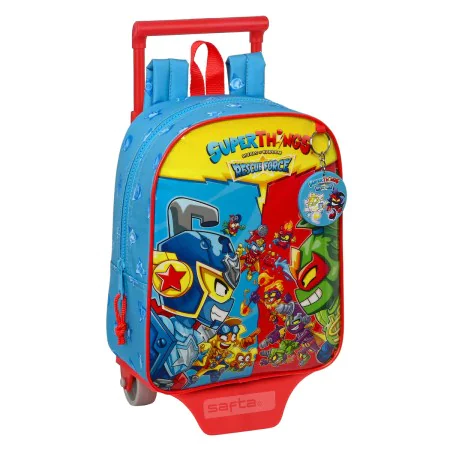 School Rucksack with Wheels SuperThings Rescue force Blue 22 x 27 x 10 cm by SuperThings, Children's Backpacks - Ref: S430855...