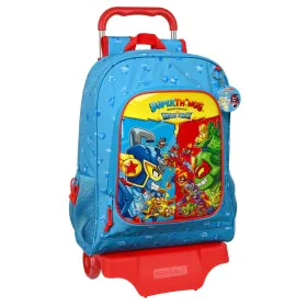 School Rucksack with Wheels SuperThings Rescue force 32 x 42 x 14 cm Blue by SuperThings, Children's Backpacks - Ref: S430855...