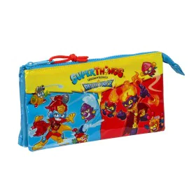 Trousse Fourre-Tout Triple SuperThings Rescue force Bleu 22 x 12 x 3 cm de SuperThings, Trousses - Réf : S4308557, Prix : 7,9...