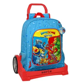 School Rucksack with Wheels SuperThings Rescue force 32 x 42 x 14 cm Blue by SuperThings, Children's Backpacks - Ref: S430856...