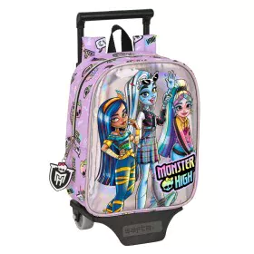 Mochila Escolar con Ruedas Monster High Best boos Lila 22 x 27 x 10 cm de Monster High, Mochilas infantiles - Ref: S4308594, ...