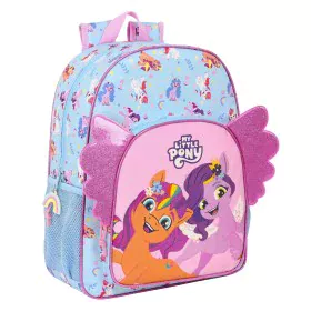 Cartable My Little Pony Wild & free Bleu Rose 33 x 42 x 14 cm de My Little Pony, Sacs à dos enfant - Réf : S4308607, Prix : 1...