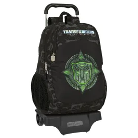 Mochila Escolar com Rodas Transformers Preto 32 x 44 x 16 cm de Transformers, Mochilas infantis - Ref: S4308671, Preço: 30,77...