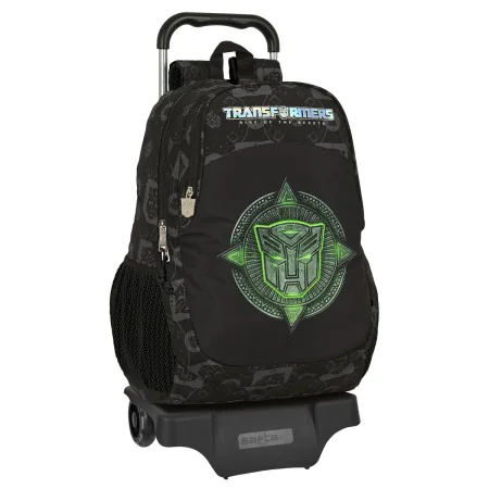 School Rucksack with Wheels Transformers Black 32 x 44 x 16 cm by Transformers, Children's Backpacks - Ref: S4308671, Price: ...