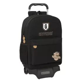 School Rucksack with Wheels Harry Potter Bravery Black 30 x 43 x 14 cm by Harry Potter, Children's Backpacks - Ref: S4308728,...