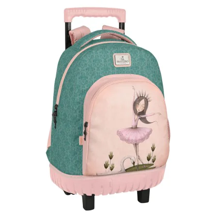 School Rucksack with Wheels Santoro Swan lake Grey Pink 32 x 45 x 21 cm by Santoro, Children's Backpacks - Ref: S4308749, Pri...