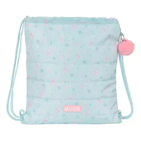 Bolsa Mochila con Cuerdas Moos Garden Turquesa de Moos, Bolsas escolares - Ref: S4308756, Precio: 7,31 €, Descuento: %