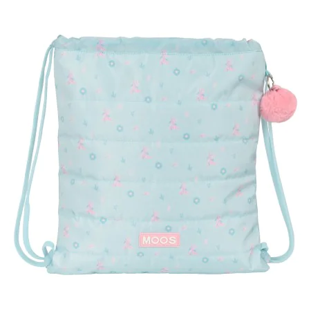 Bolsa Mochila con Cuerdas Moos Garden Turquesa de Moos, Bolsas escolares - Ref: S4308756, Precio: 6,15 €, Descuento: %