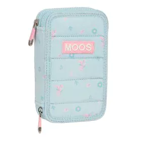 Plumier Doble Moos Garden Turquesa 12.5 x 19.5 x 4 cm (28 piezas) de Moos, Estuches - Ref: S4308779, Precio: 19,01 €, Descuen...