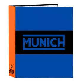 Reliure à anneaux Munich Submarine Bleu électrique A4 27 x 33 x 6 cm de Munich, Classeurs - Réf : S4308815, Prix : 5,53 €, Re...