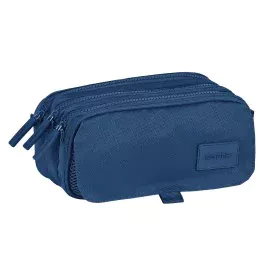 Trousse Fourre-Tout Triple Safta 21,5 x 10 x 8 cm Blue marine de Safta, Trousses - Réf : S4308840, Prix : 14,33 €, Remise : %