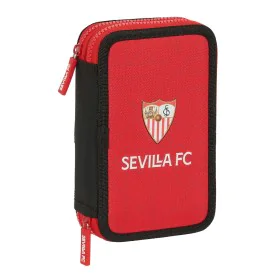 Plumier Doble Sevilla Fútbol Club Negro Rojo 12.5 x 19.5 x 4 cm (28 piezas) de Sevilla Fútbol Club, Estuches - Ref: S4308940,...