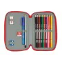 Double Pencil Case Sevilla Fútbol Club Black Red 12.5 x 19.5 x 4 cm (28 Pieces) by Sevilla Fútbol Club, Pencil cases - Ref: S...