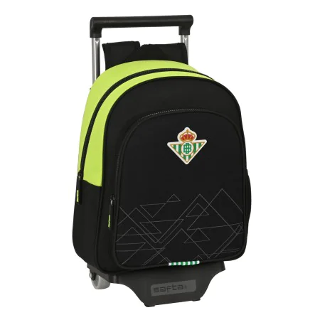 Cartable à roulettes Real Betis Balompié Noir Citron 28 x 34 x 10 cm de Real Betis Balompié, Sacs à dos enfant - Réf : S43089...