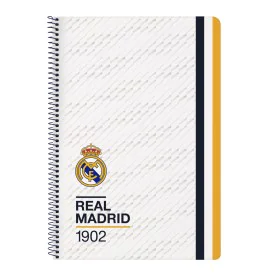 Caderno Real Madrid C.F. Branco A4 80 Folhas de Real Madrid C.F., Livros de exercícios - Ref: S4308980, Preço: 5,45 €, Descon...