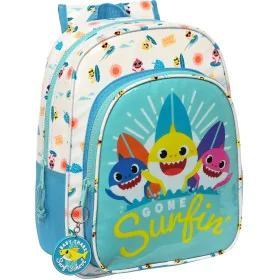 Cartable Baby Shark Surfing Bleu Blanc 26 x 34 x 11 cm de Baby Shark, Sacs à dos enfant - Réf : S4309083, Prix : 13,79 €, Rem...