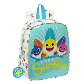 Child bag Baby Shark Surfing Blue White 22 x 27 x 10 cm by Baby Shark, Children's Backpacks - Ref: S4309084, Price: 10,54 €, ...