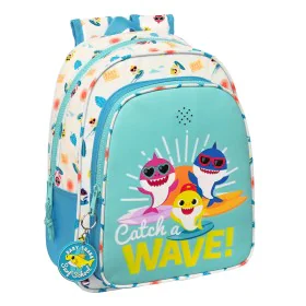 School Bag Baby Shark Surfing Blue White 27 x 33 x 10 cm by Baby Shark, Children's Backpacks - Ref: S4309087, Price: 12,90 €,...