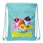 Zainetto con Cordini Baby Shark Surfing Azzurro Bianco 26 x 34 x 1 cm di Baby Shark, Cartelle - Rif: S4309091, Prezzo: 6,10 €...