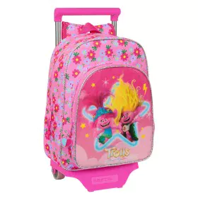 Schulrucksack mit Rädern Trolls Rosa 26 x 34 x 11 cm von Trolls, Kinderrucksäcke - Ref: S4309092, Preis: 20,99 €, Rabatt: %