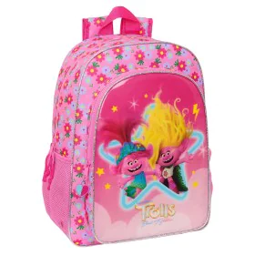 Mochila Escolar Trolls Cor de Rosa 33 x 42 x 14 cm de Trolls, Mochilas infantis - Ref: S4309094, Preço: 18,86 €, Desconto: %