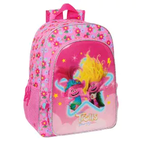 Mochila Escolar Trolls Cor de Rosa 33 x 42 x 14 cm de Trolls, Mochilas infantis - Ref: S4309094, Preço: 18,86 €, Desconto: %