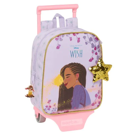 School Rucksack with Wheels Wish Lilac 22 x 27 x 10 cm by Wish, Children's Backpacks - Ref: S4309114, Price: 17,06 €, Discoun...