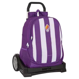 Mochila Escolar com Rodas Real Valladolid C.F. Roxo 32 x 44 x 16 cm de Real Valladolid C.F., Mochilas infantis - Ref: S430920...