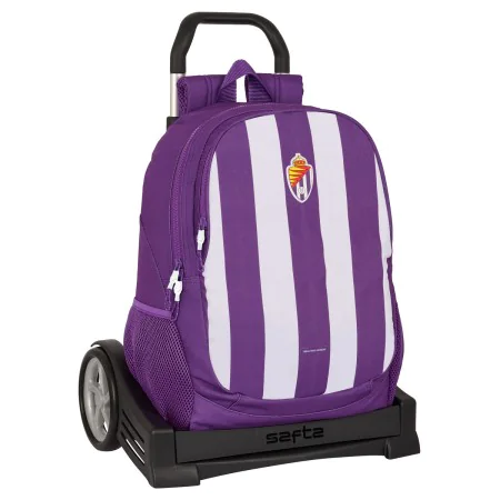 Mochila Escolar con Ruedas Real Valladolid C.F. Morado 32 x 44 x 16 cm de Real Valladolid C.F., Mochilas infantiles - Ref: S4...