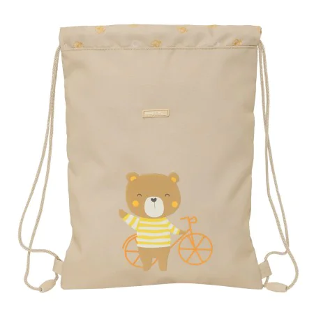 Rucksacktasche mit Bändern Safta Osito Beige 26 x 34 x 1 cm von Safta, Schulranzen - Ref: S4309238, Preis: 7,91 €, Rabatt: %