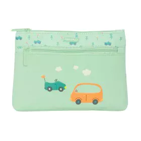 Schulmäppchen Safta Coches Autos grün 23 x 16 x 3 cm von Safta, Federmäppchen - Ref: S4309243, Preis: 6,57 €, Rabatt: %