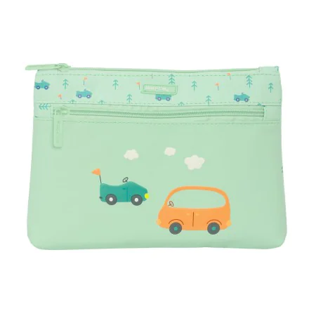 School Case Safta Coches Cars Green 23 x 16 x 3 cm by Safta, Pencil cases - Ref: S4309243, Price: 5,52 €, Discount: %