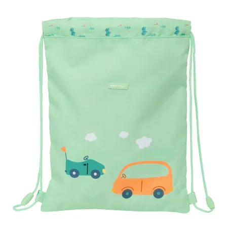 Sac à dos serré par des ficelles Safta Coches Vert 26 x 34 x 1 cm de Safta, Cartables - Réf : S4309247, Prix : 6,66 €, Remise...