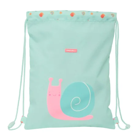 Bolsa Mochila con Cuerdas Safta Caracol Turquesa 26 x 34 x 1 cm de Safta, Bolsas escolares - Ref: S4309256, Precio: 6,66 €, D...