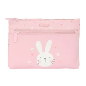 Bolsa Escolar Safta Bunny Coelho Cor de Rosa 23 x 16 x 3 cm de Safta, Estojos - Ref: S4309279, Preço: 6,57 €, Desconto: %