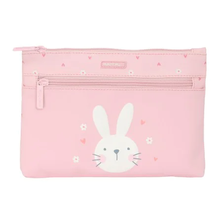 Bolsa Escolar Safta Bunny Coelho Cor de Rosa 23 x 16 x 3 cm de Safta, Estojos - Ref: S4309279, Preço: 6,57 €, Desconto: %