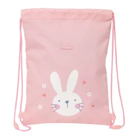 Rucksacktasche mit Bändern Safta Bunny Rosa 26 x 34 x 1 cm von Safta, Schulranzen - Ref: S4309283, Preis: 7,91 €, Rabatt: %