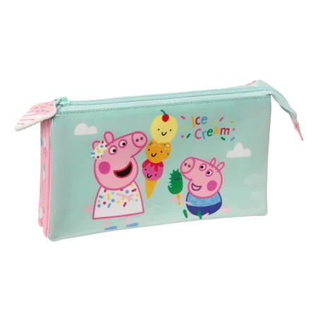 Double Carry-all Peppa Pig Ice cream Pink Mint 22 x 12 x 3 cm by Peppa Pig, Pencil cases - Ref: S4309298, Price: 7,95 €, Disc...