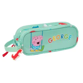 Trousse Fourre-Tout Double Peppa Pig George Menthe 21 x 8 x 6 cm de Peppa Pig, Trousses - Réf : S4309311, Prix : 6,66 €, Remi...