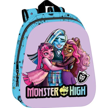 School Bag Monster High Blue Lilac 27 x 33 x 10 cm by Monster High, Children's Backpacks - Ref: S4309358, Price: 10,47 €, Dis...