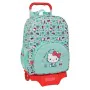 School Rucksack with Wheels Hello Kitty Sea lovers Turquoise 33 x 42 x 14 cm by Hello Kitty, Children's Backpacks - Ref: S430...