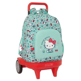 Cartable à roulettes Hello Kitty Sea lovers Turquoise 33 X 45 X 22 cm de Hello Kitty, Sacs à dos enfant - Réf : S4309379, Pri...