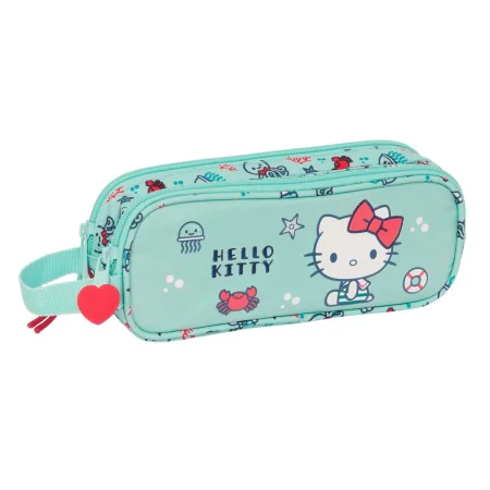 Zweifaches Mehrzweck-Etui Hello Kitty Sea lovers türkis 21 x 8 x 6 cm von Hello Kitty, Federmäppchen - Ref: S4309384, Preis: ...